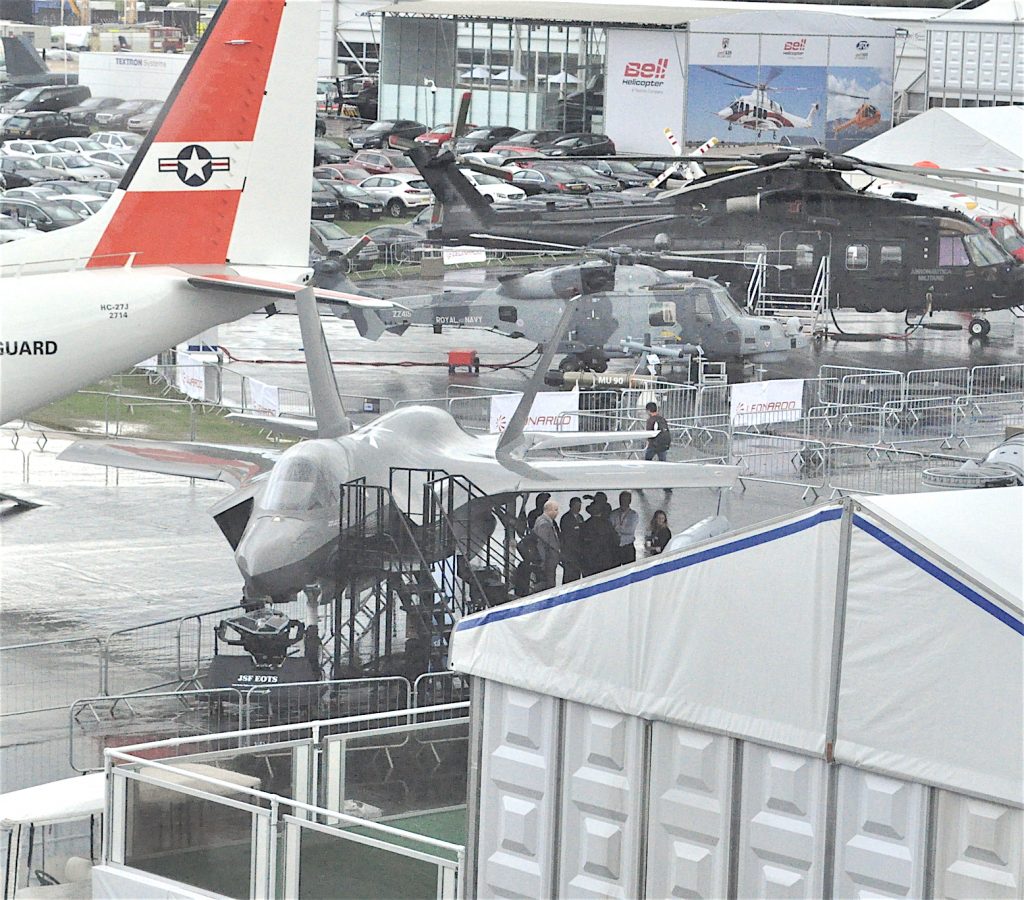 Le F35, le parapluie le plus cher du monde - Farnborough 2016 - crédit : C. Bruneau pour Aerospatium