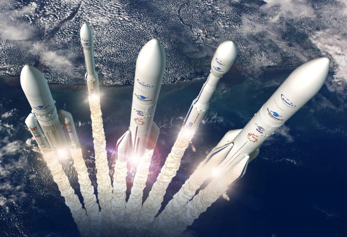 Artist_s_view_of_Europe_s_launcher_family Ariane Vega