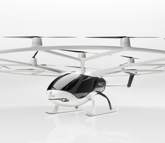 Drone taxi Volocity Volocopter