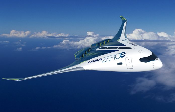 Airbus ZEROe aviation décarbonée aile volante