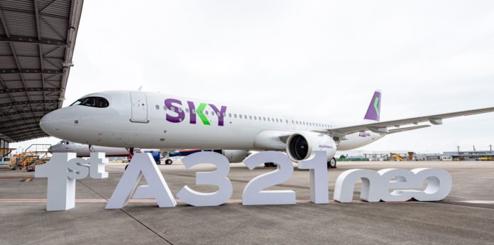 Chile SKY takes delivery of its first A321neo Airbus A321neo Sky Leap