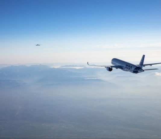 Deux A350 se suivent