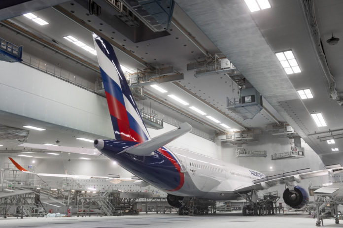 A350-900 Aeroflot MSN383 rolls out of paintshop A350-900 Aeroflot