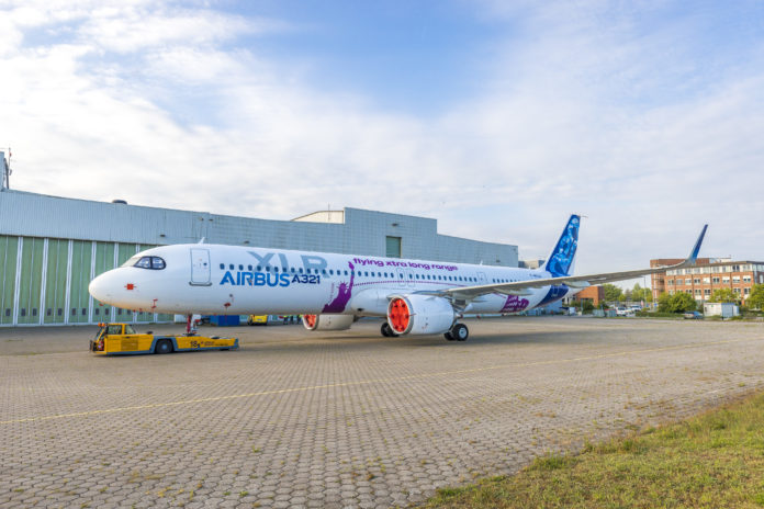 MSN11000 A321XLR Paint Rollout A321XLR Airbus