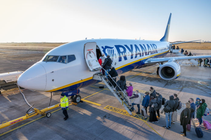 Vorfeld (Ramp) des Flughafens BER im März 2022