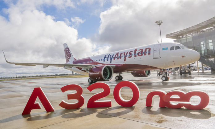 FlyArystan first A320neo delivery Airbus Boeing O&D
