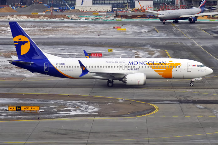 737 MAX8 MIAT Mongolian Airlines