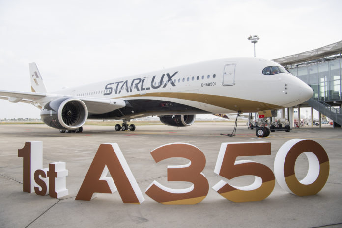 A350-900 Starlux Airlines MSN480 on ground Airbus A350 Starlux