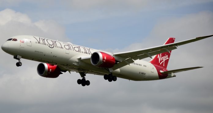 Virgin_Atlantic,_G-VNEW_Boeing_787_Dreamliner_(16901493414) 787 Virgin Atlantic SAF