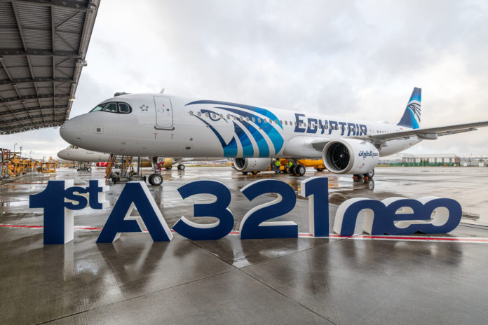 Egyptair takes delivery of its first A321neo Airbus A321neo Egyptair